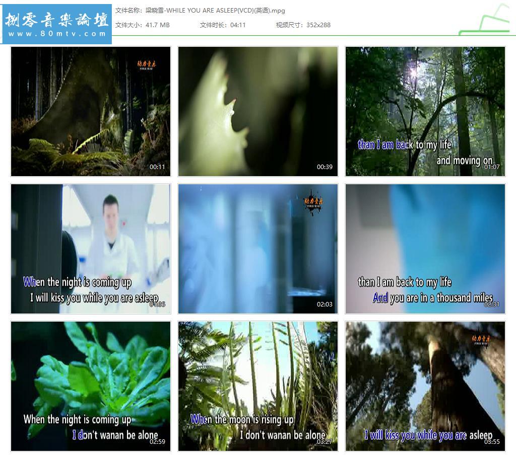 梁晓雪-WHILE YOU ARE ASLEEP{VCD}(英语).jpg