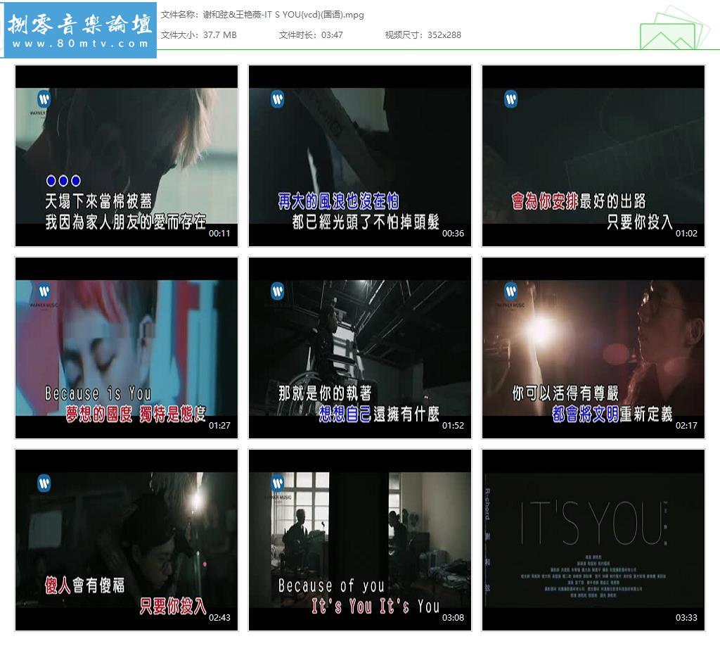 谢和弦&王艳薇-IT S YOU{vcd}(国语).jpg