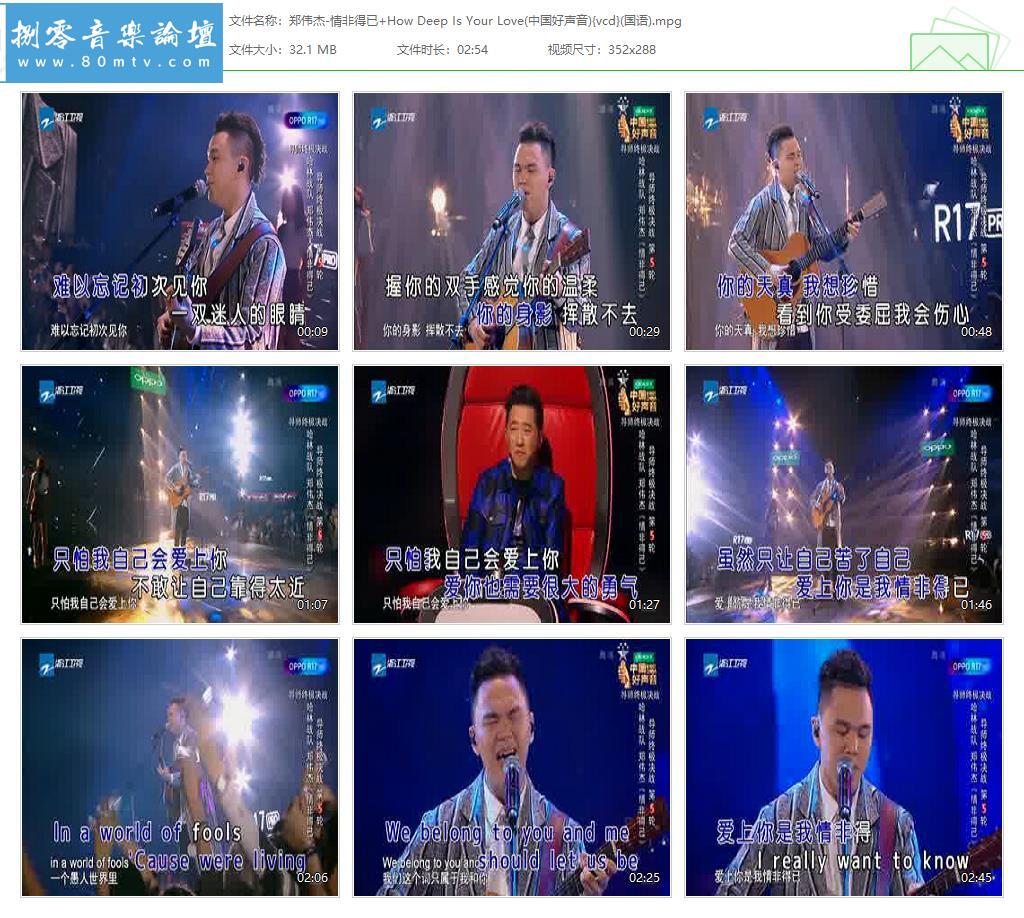 郑伟杰-情非得已+How Deep Is Your Love(中国好声音){vcd}(国语).jpg