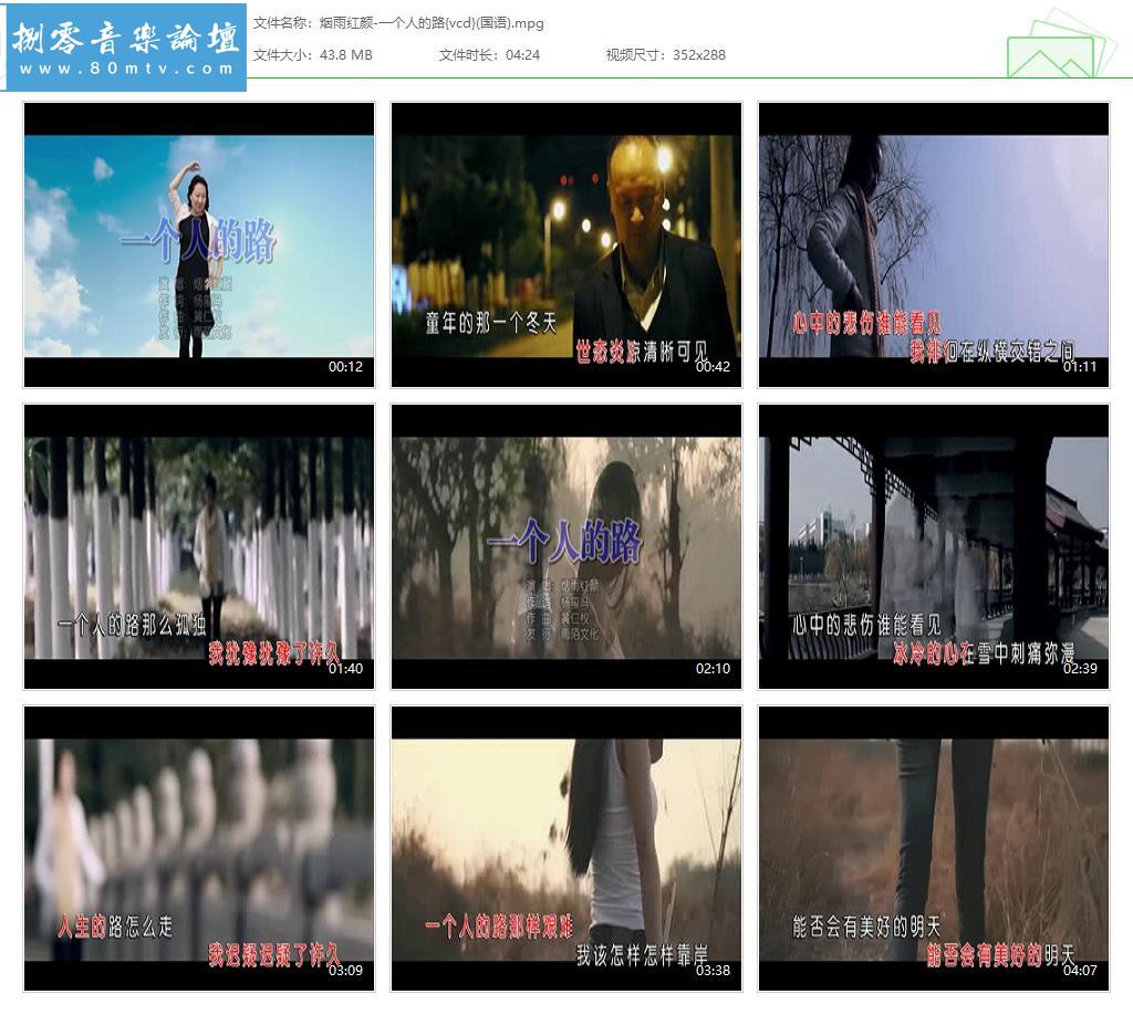 烟雨红颜-一个人的路{vcd}(国语).jpg