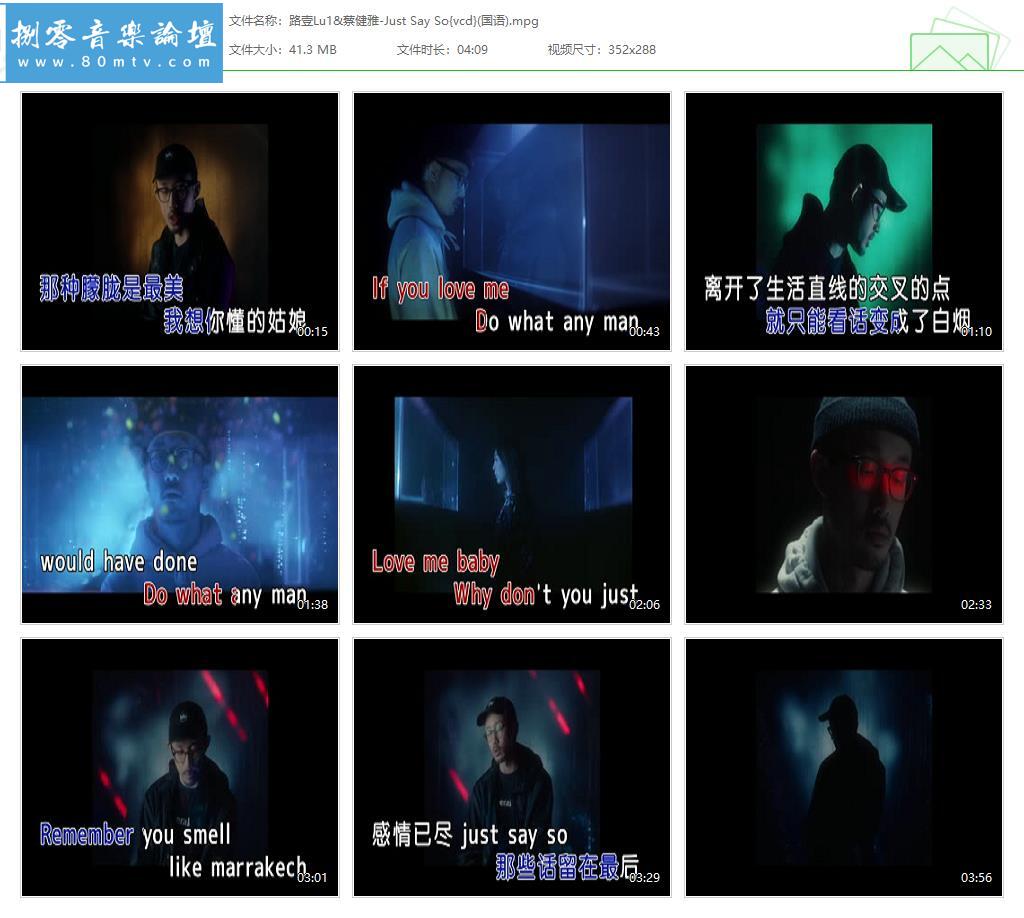 路壹Lu1&蔡健雅-Just Say So{vcd}(国语).jpg