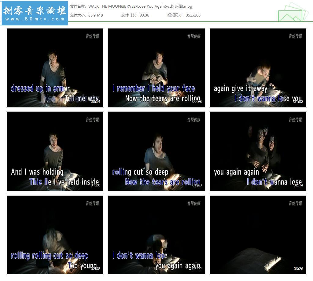 WALK THE MOON&BRVES-Lose You Again{vcd}(英语).jpg